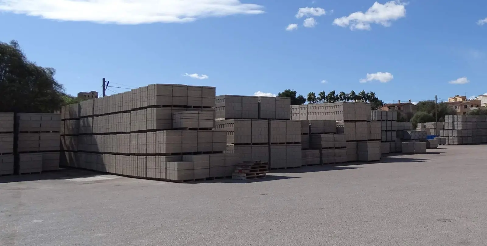 La fábrica de bloques de hormigón